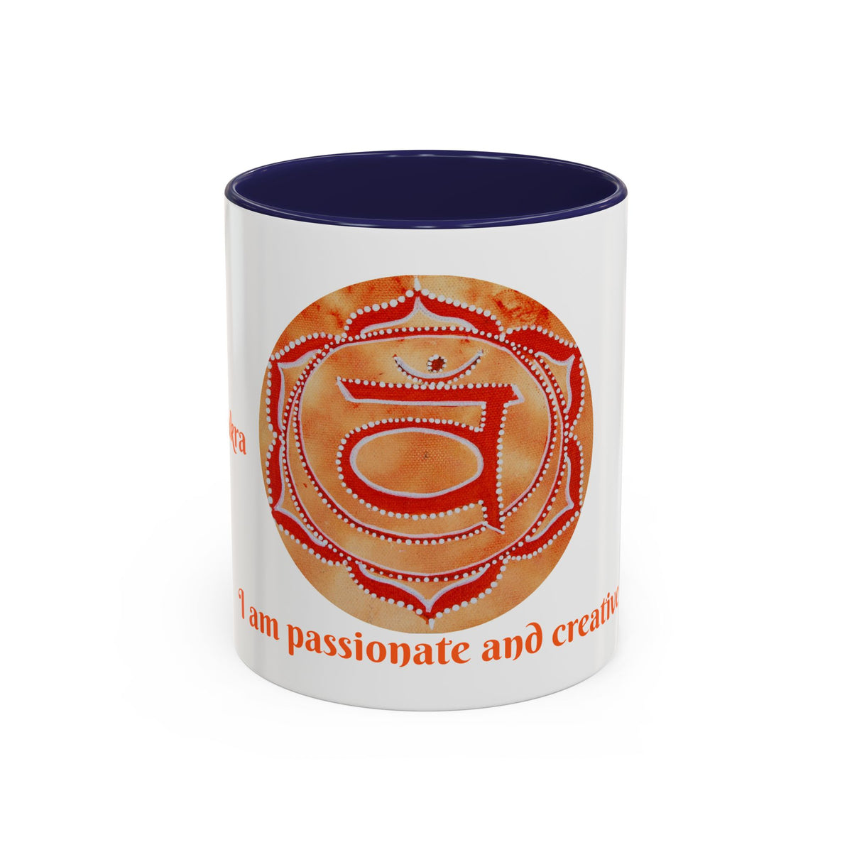 Sacral Chakra Mug for Meditation – 11oz Yoga Tea Mug with Bold Design - Ira World Art LLC