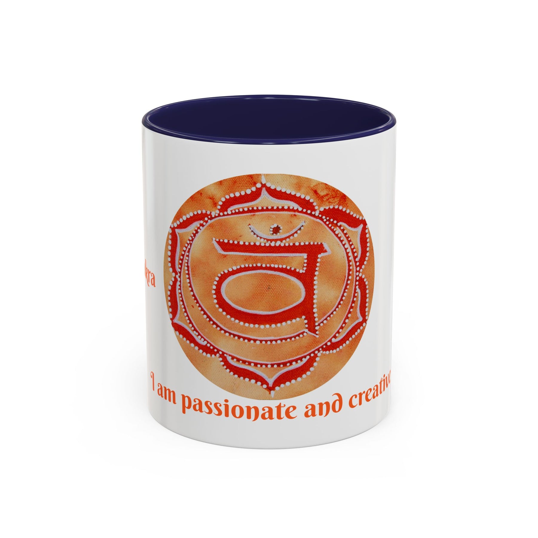 Sacral Chakra Mug for Meditation – 11oz Yoga Tea Mug with Bold Design - Ira World Art LLC