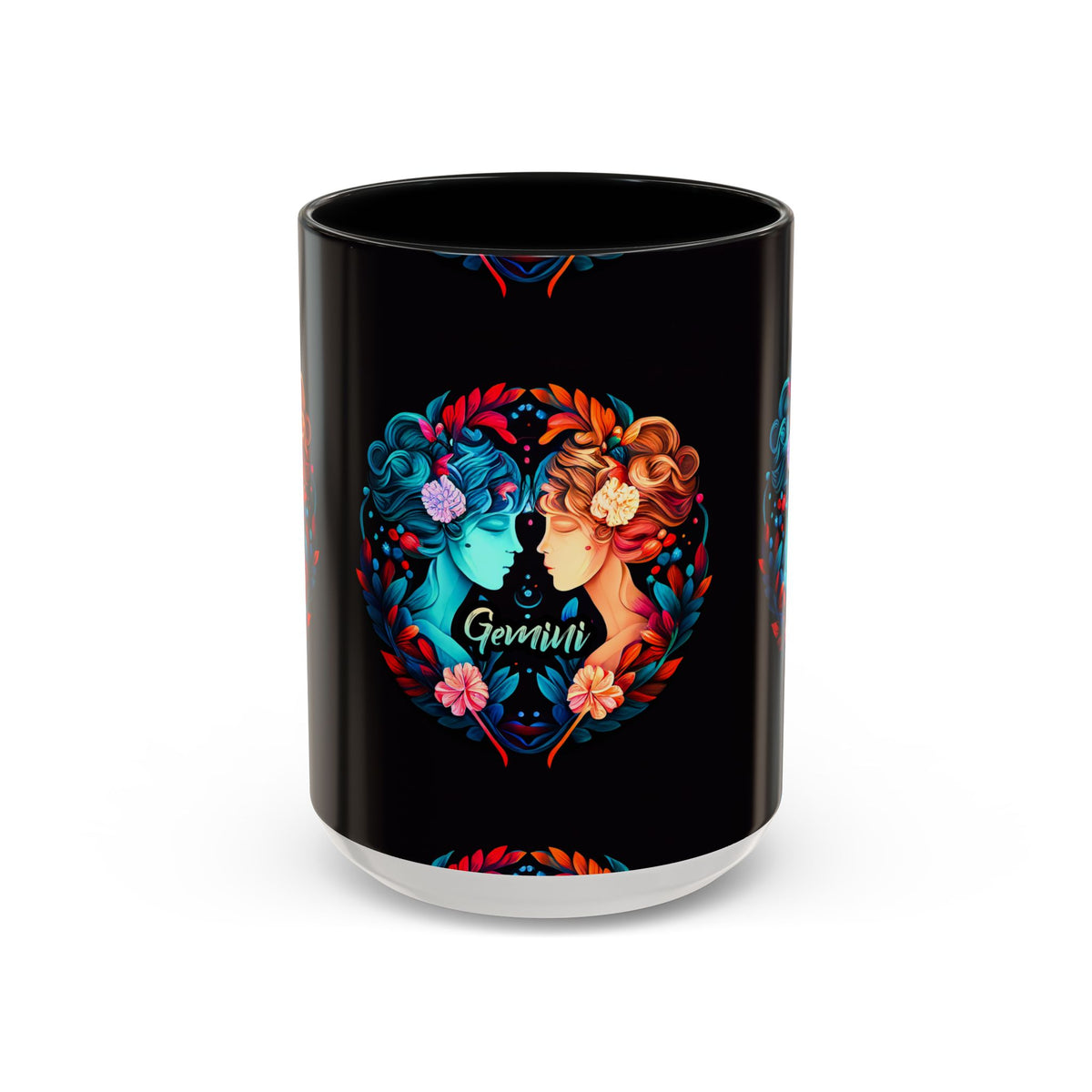 Gemini Zodiac Coffee Mug, Custom Ceramic 11oz & 15oz Colorful Design - Ira World Art LLC
