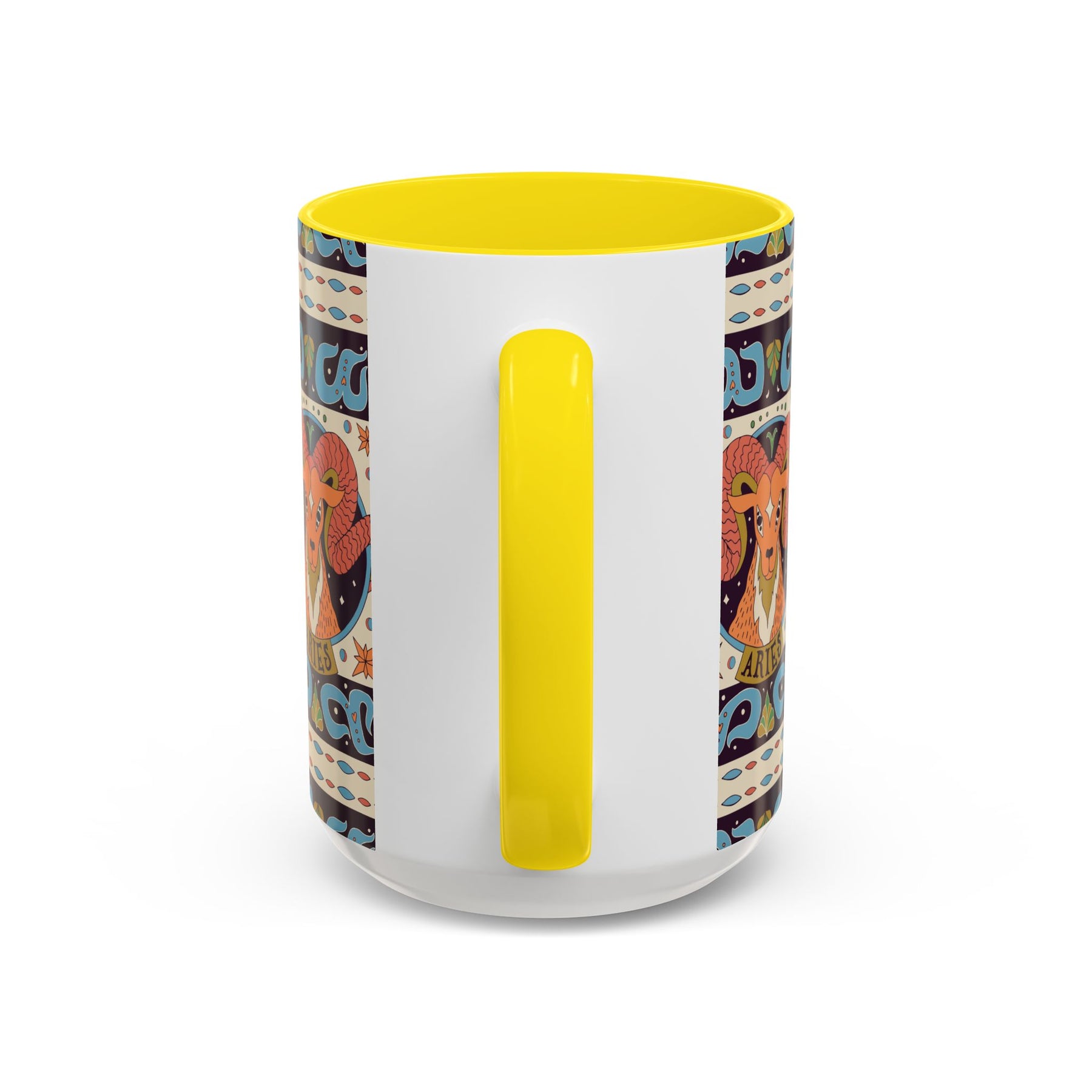Colorful Capricorn Coffee Mug, Custom Ceramic 11oz & 15oz Zodiac Design - Ira World Art LLC