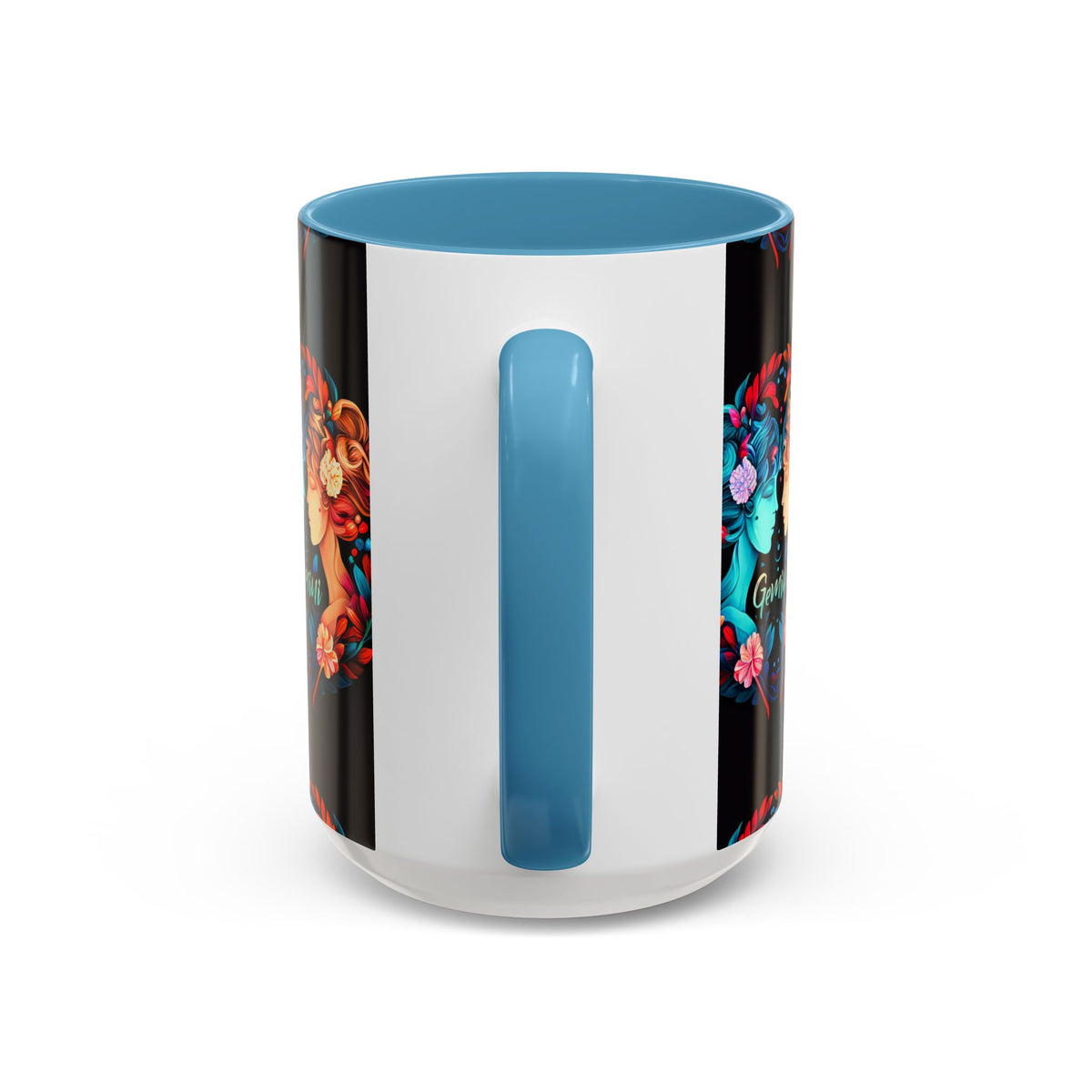 Gemini Zodiac Coffee Mug, Custom Ceramic 11oz & 15oz Colorful Design - Ira World Art LLC