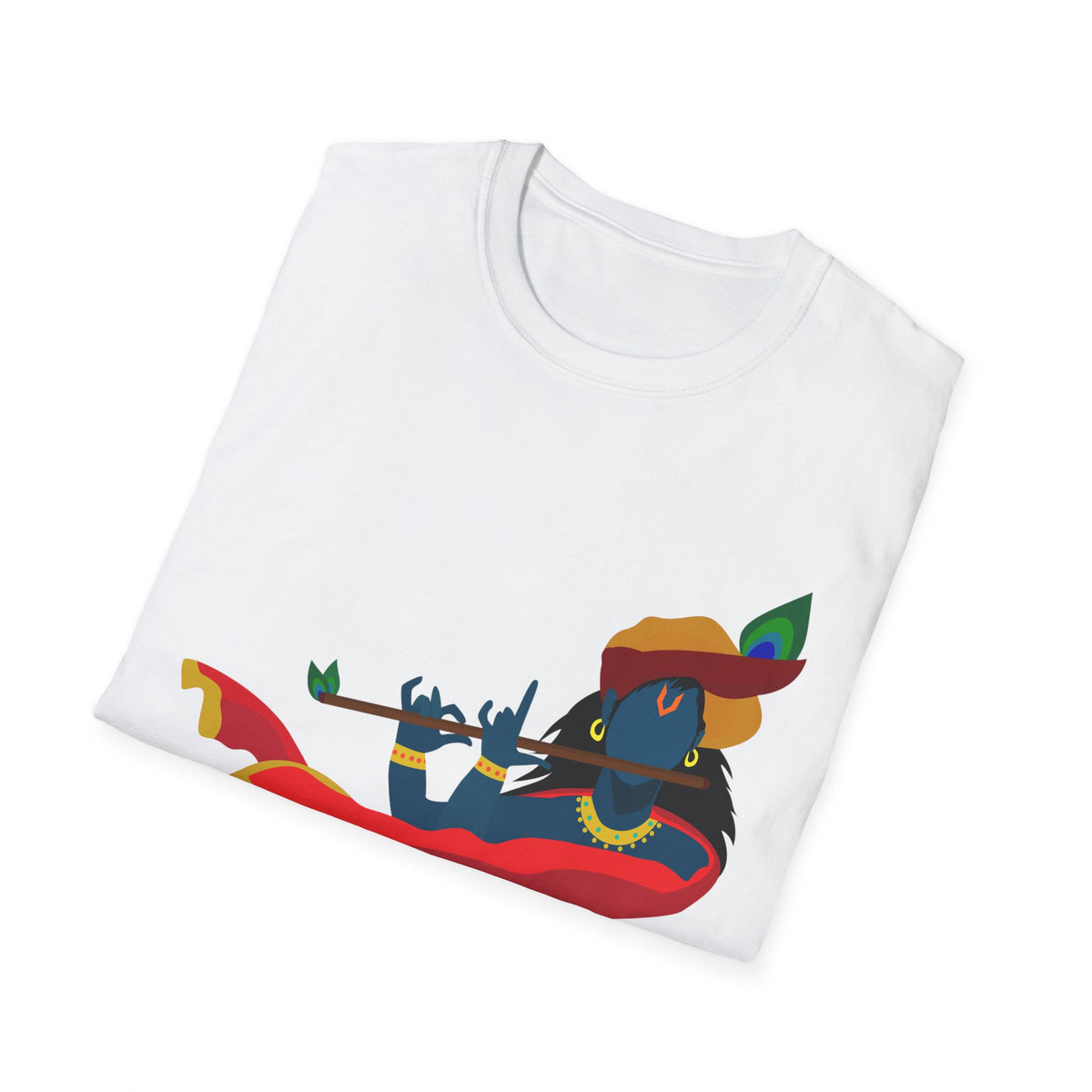 Krishna Tees Unisex T-Shirt - Indian Spiritual Clothing, Krishna Boho Shirt, Yoga Apparel, Unisex Graphic Tee, Hindu Krishna Top - Ira World Art LLC