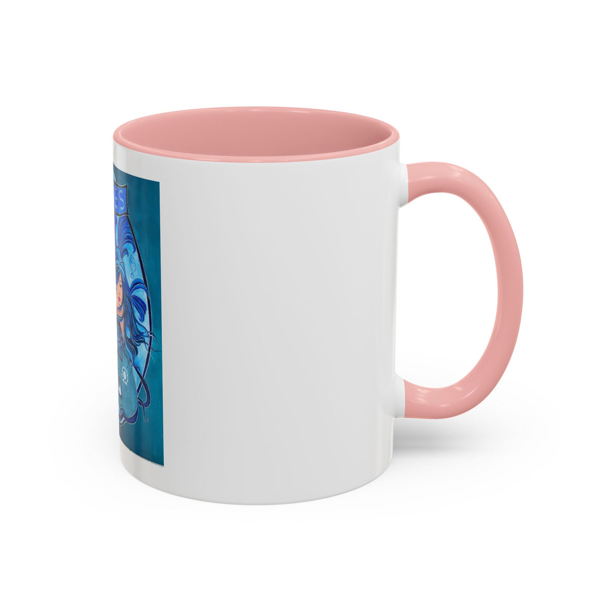Pisces Zodiac Mug, Colorful Ceramic Fish Mug Design, Cute 11oz Cup - Ira World Art LLC