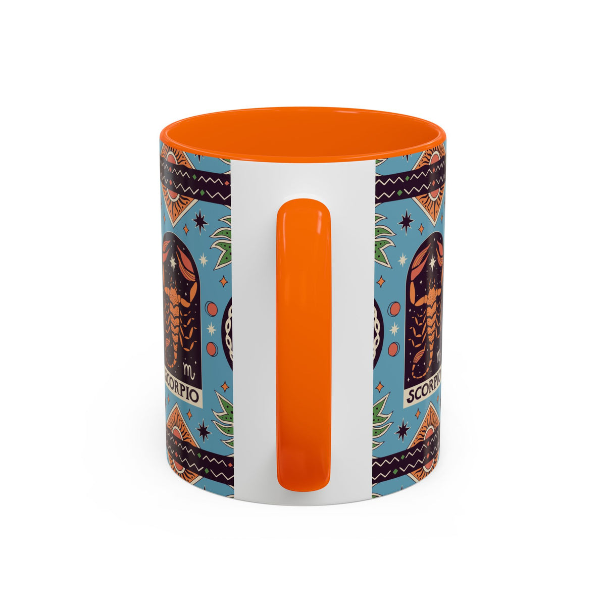 Colorful Scorpio Zodiac Ceramic Mug, Custom 11oz & 15oz Coffee Cup Design - Ira World Art LLC