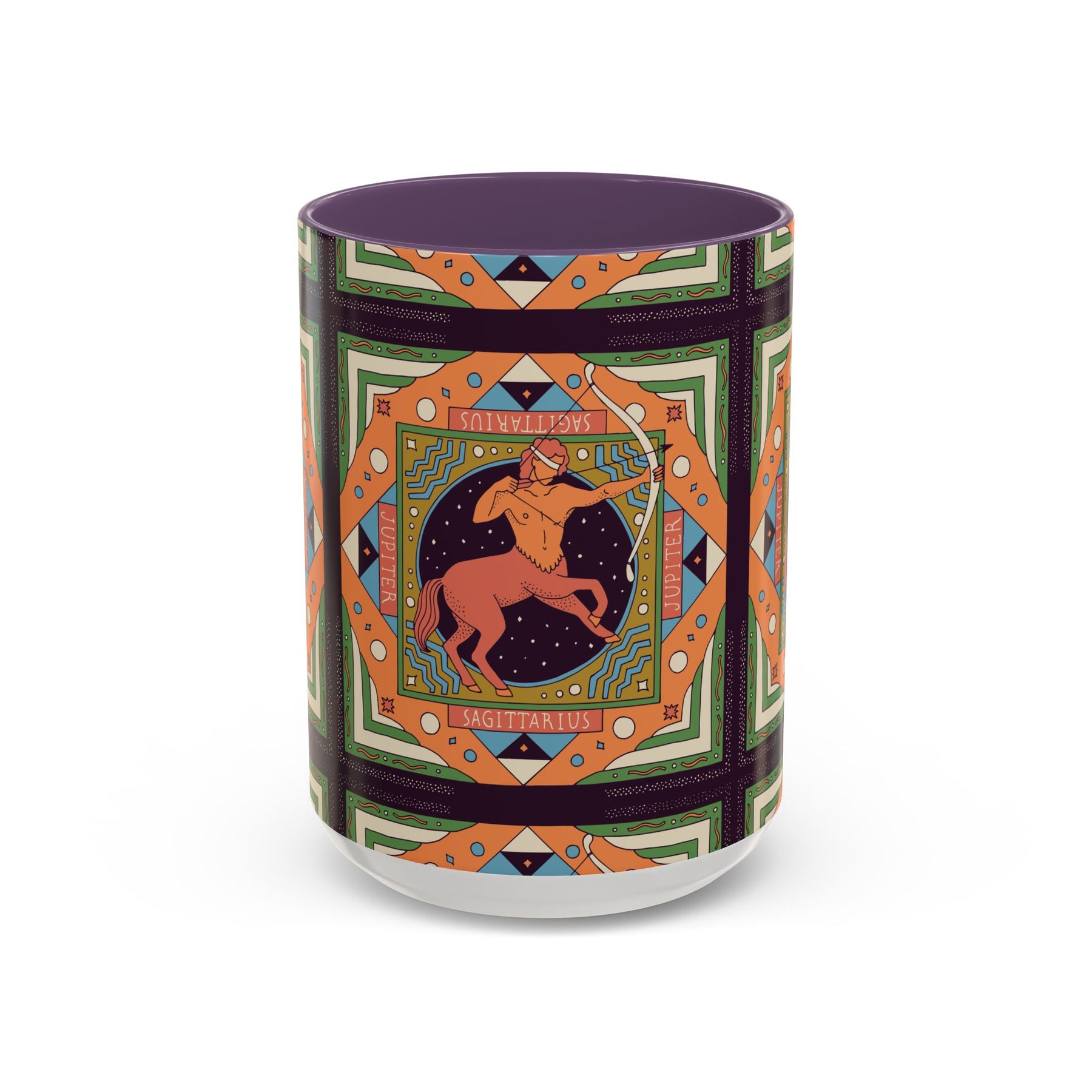 Sagittarius Custom Coffee Mug, Vibrant 11oz & 15oz Unique Printed Design - Ira World Art LLC