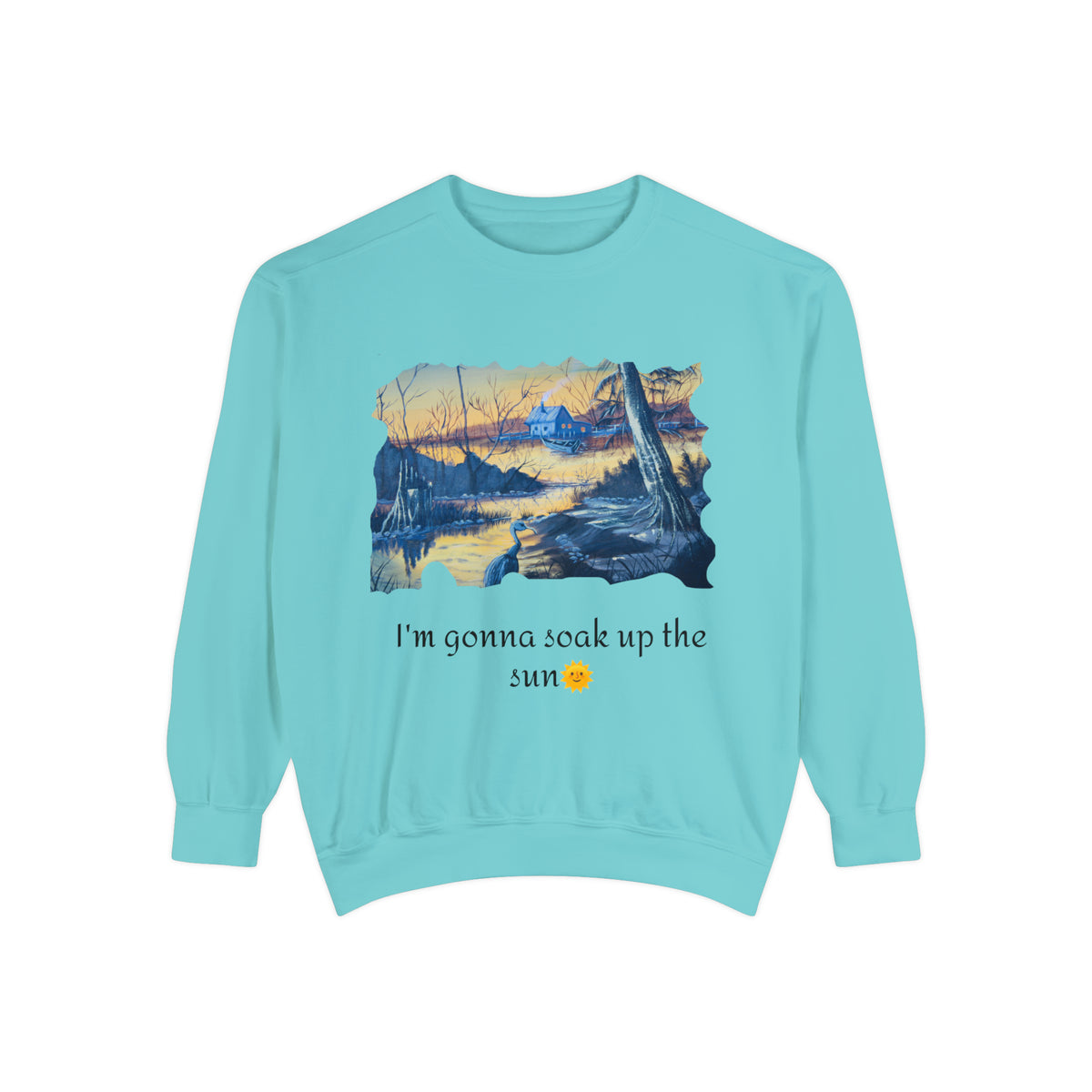 Unisex Garment-Dyed Sweatshirt - Ira World Art LLC