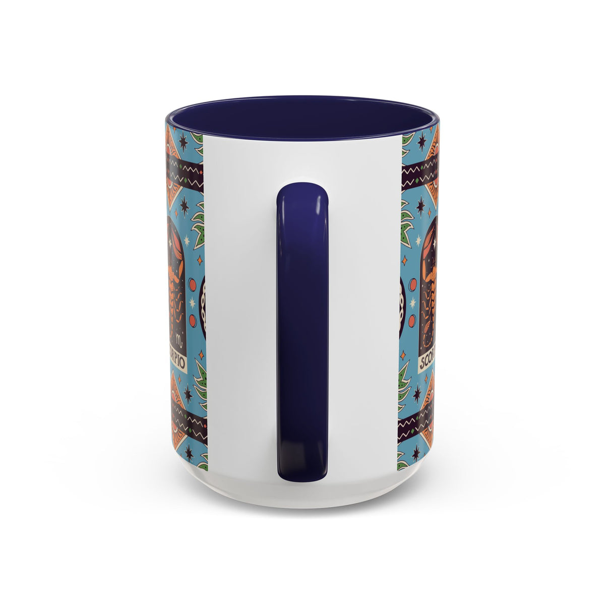 Colorful Scorpio Zodiac Ceramic Mug, Custom 11oz & 15oz Coffee Cup Design - Ira World Art LLC