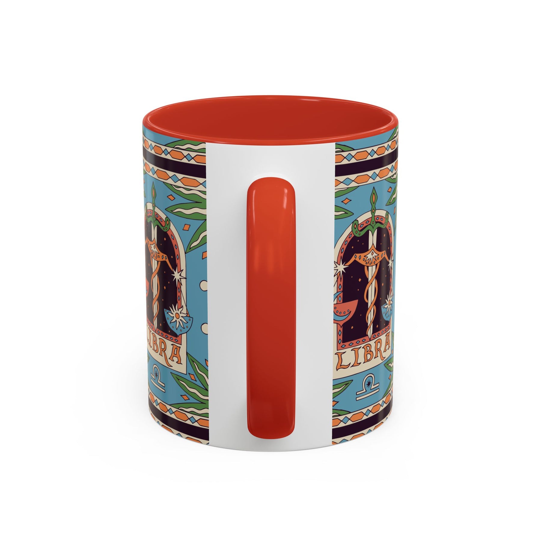 Custom Libra Coffee Mug, Colorful Ceramic 11oz & 15oz Zodiac Design - Ira World Art LLC