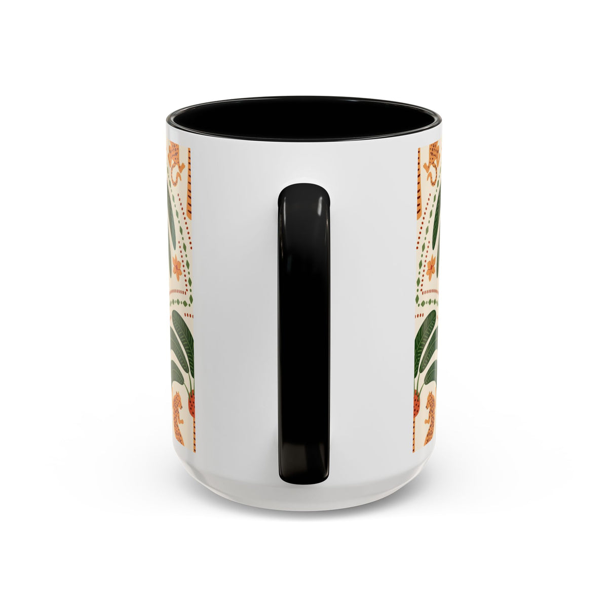 Tropical Ceramic Coffee Mug with Colorful Floral Design, 11oz & 15oz - Ira World Art LLC