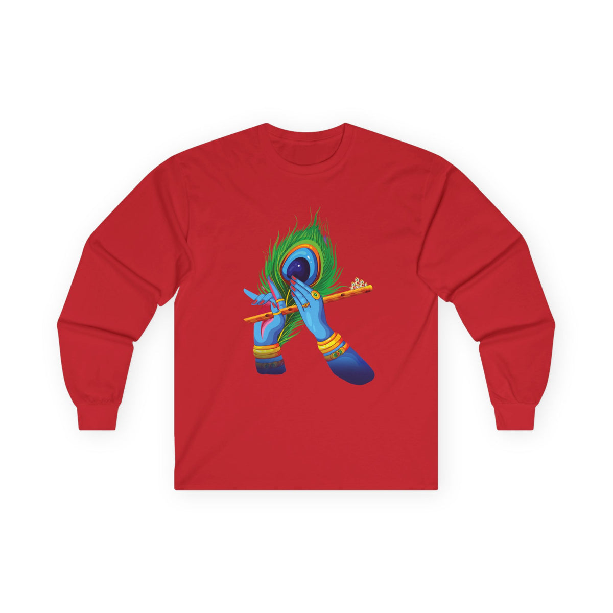 Vibrant Artistic Long Sleeve Tee, Spiritual Gift, Unisex Cotton Shirt, Festival Apparel, Faith-Based Fashion, Colorful Tee - Ira World Art LLC