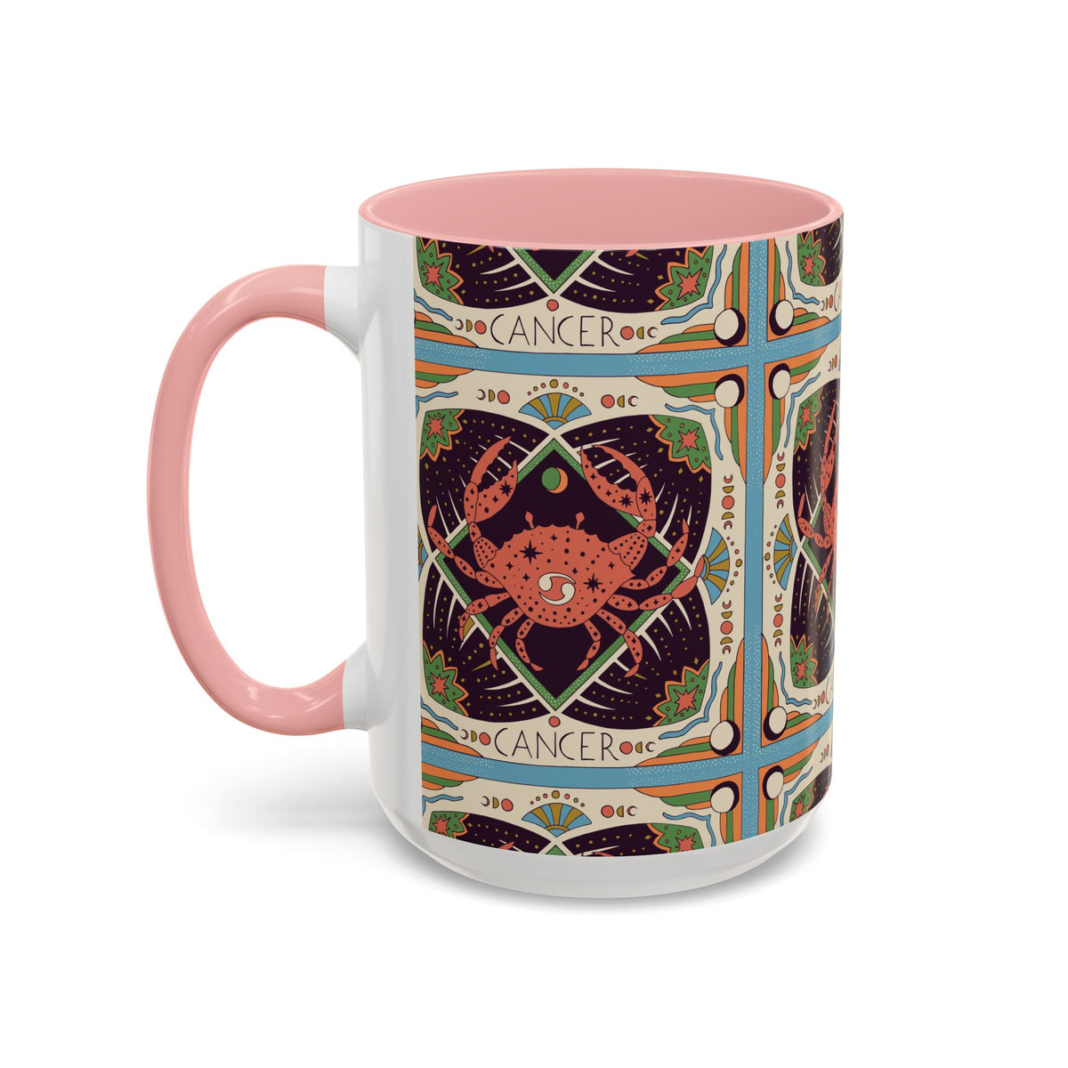 Colorful Capricorn Ceramic Mug, Custom 11oz & 15oz Zodiac Coffee Cup - Ira World Art LLC