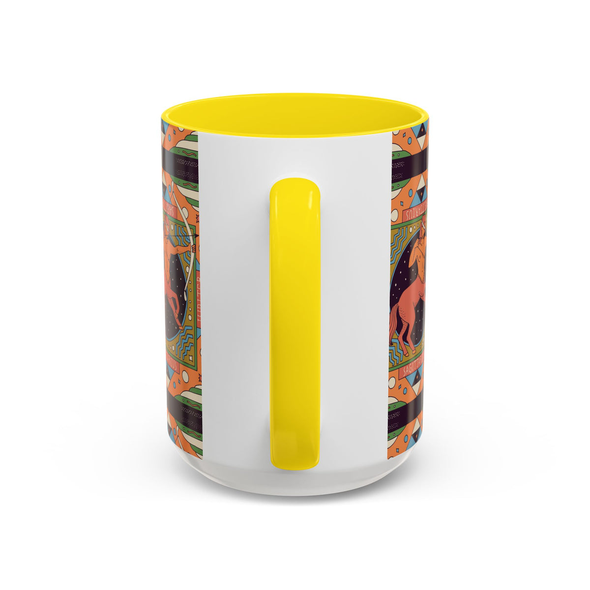 Sagittarius Custom Coffee Mug, Vibrant 11oz & 15oz Unique Printed Design - Ira World Art LLC