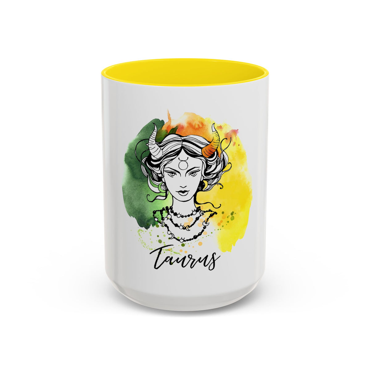 Taurus Zodiac Coffee Mug, Custom Printed 11oz & 15oz Unique Design - Ira World Art LLC