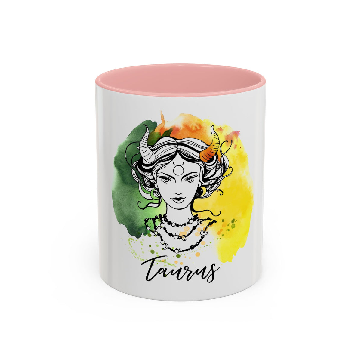 Taurus Zodiac Coffee Mug, Custom Printed 11oz & 15oz Unique Design - Ira World Art LLC