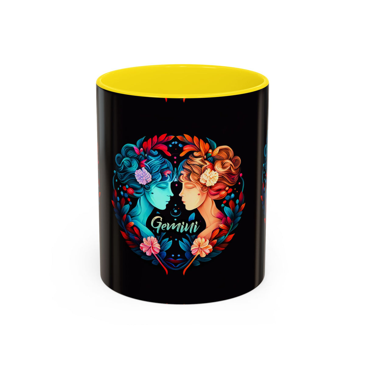 Gemini Zodiac Coffee Mug, Custom Ceramic 11oz & 15oz Colorful Design - Ira World Art LLC