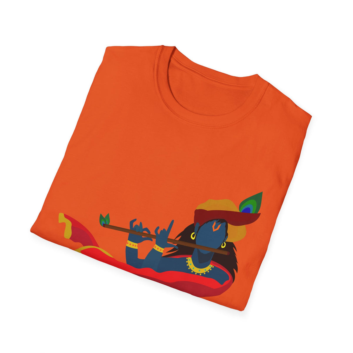Krishna Tees Unisex T-Shirt - Indian Spiritual Clothing, Krishna Boho Shirt, Yoga Apparel, Unisex Graphic Tee, Hindu Krishna Top - Ira World Art LLC