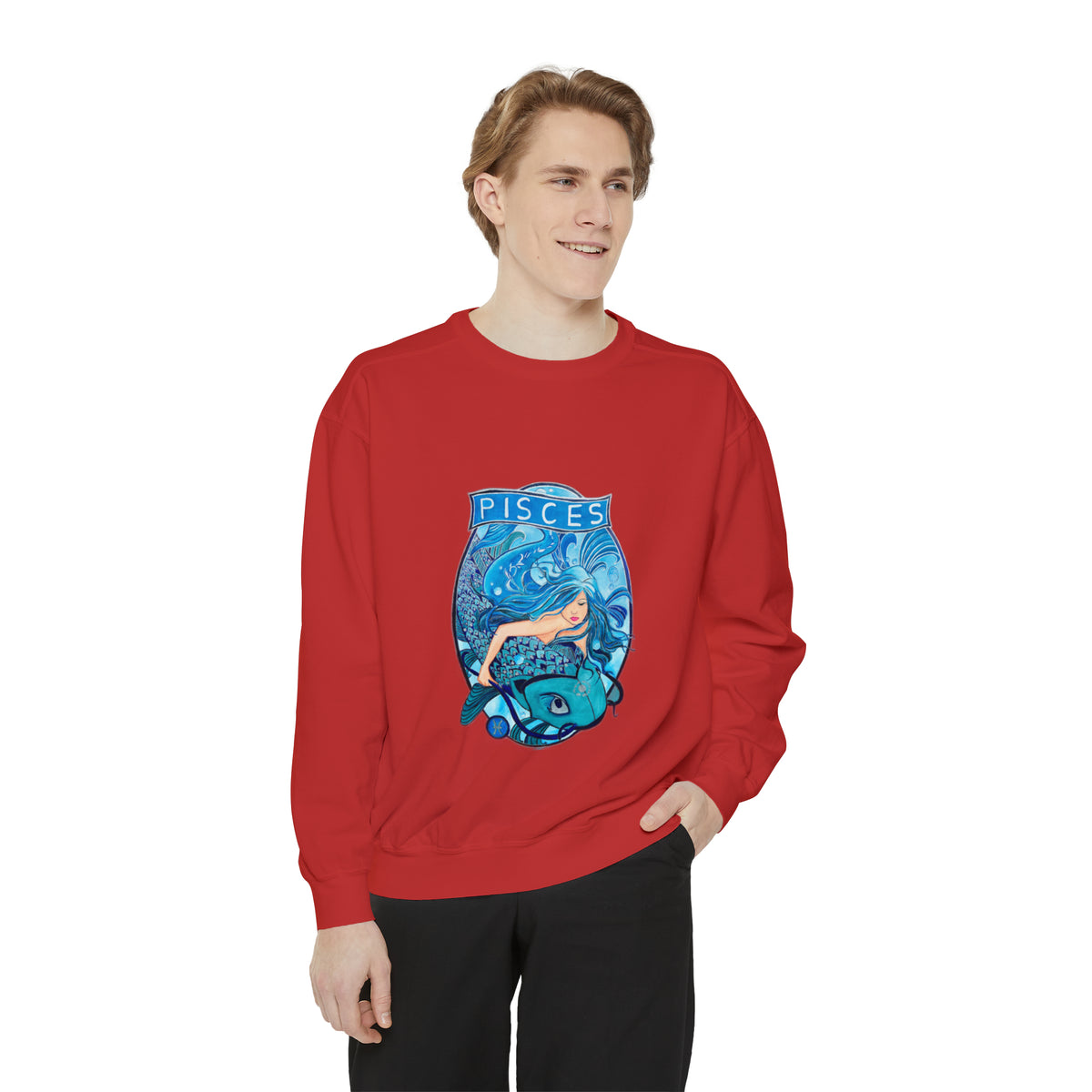 Unisex Garment-Dyed Sweatshirt - Ira World Art LLC