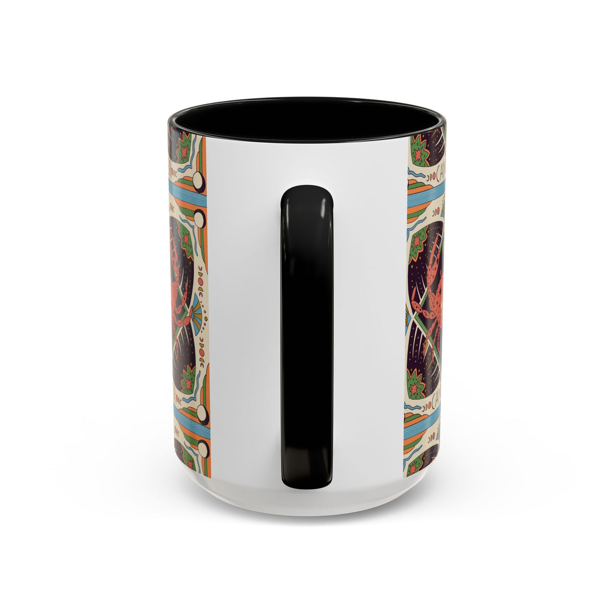 Colorful Capricorn Ceramic Mug, Custom 11oz & 15oz Zodiac Coffee Cup - Ira World Art LLC