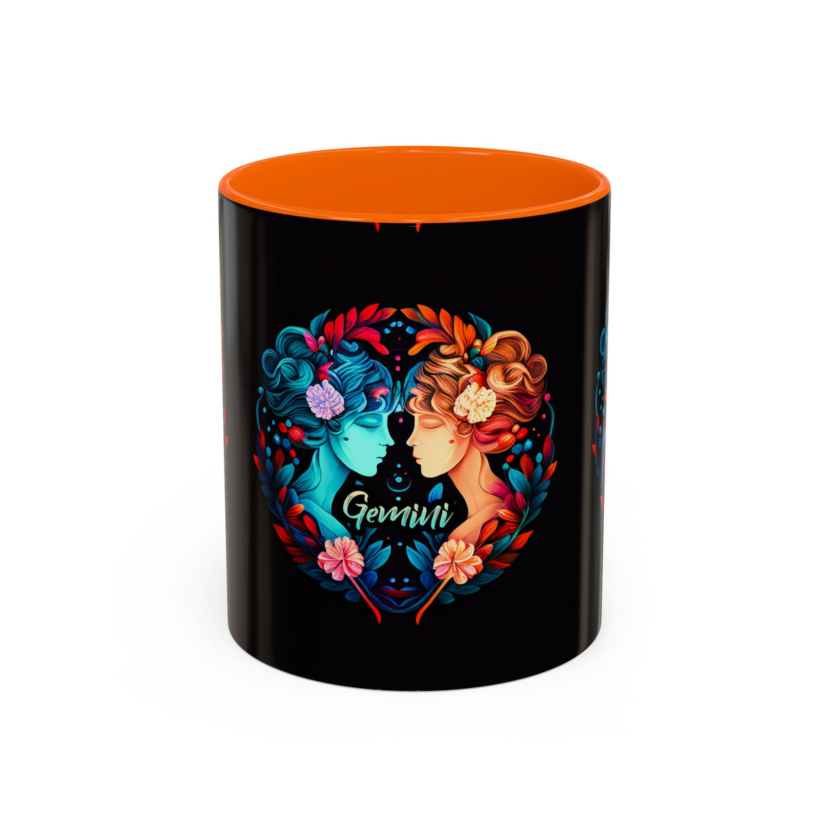 Gemini Zodiac Coffee Mug, Custom Ceramic 11oz & 15oz Colorful Design - Ira World Art LLC