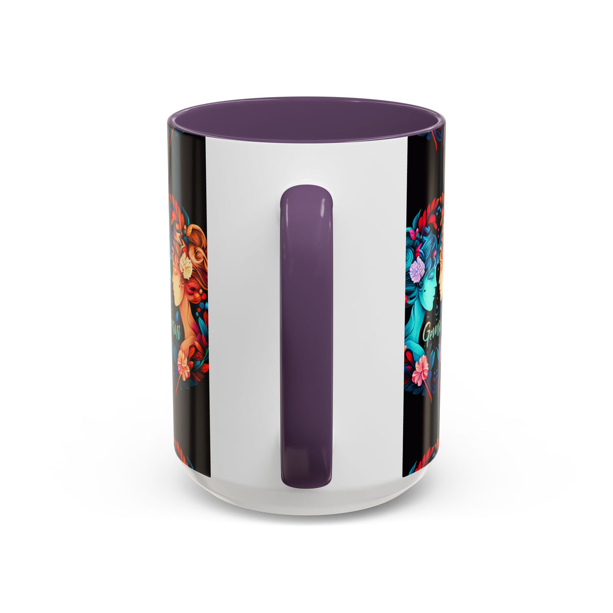 Gemini Zodiac Coffee Mug, Custom Ceramic 11oz & 15oz Colorful Design - Ira World Art LLC