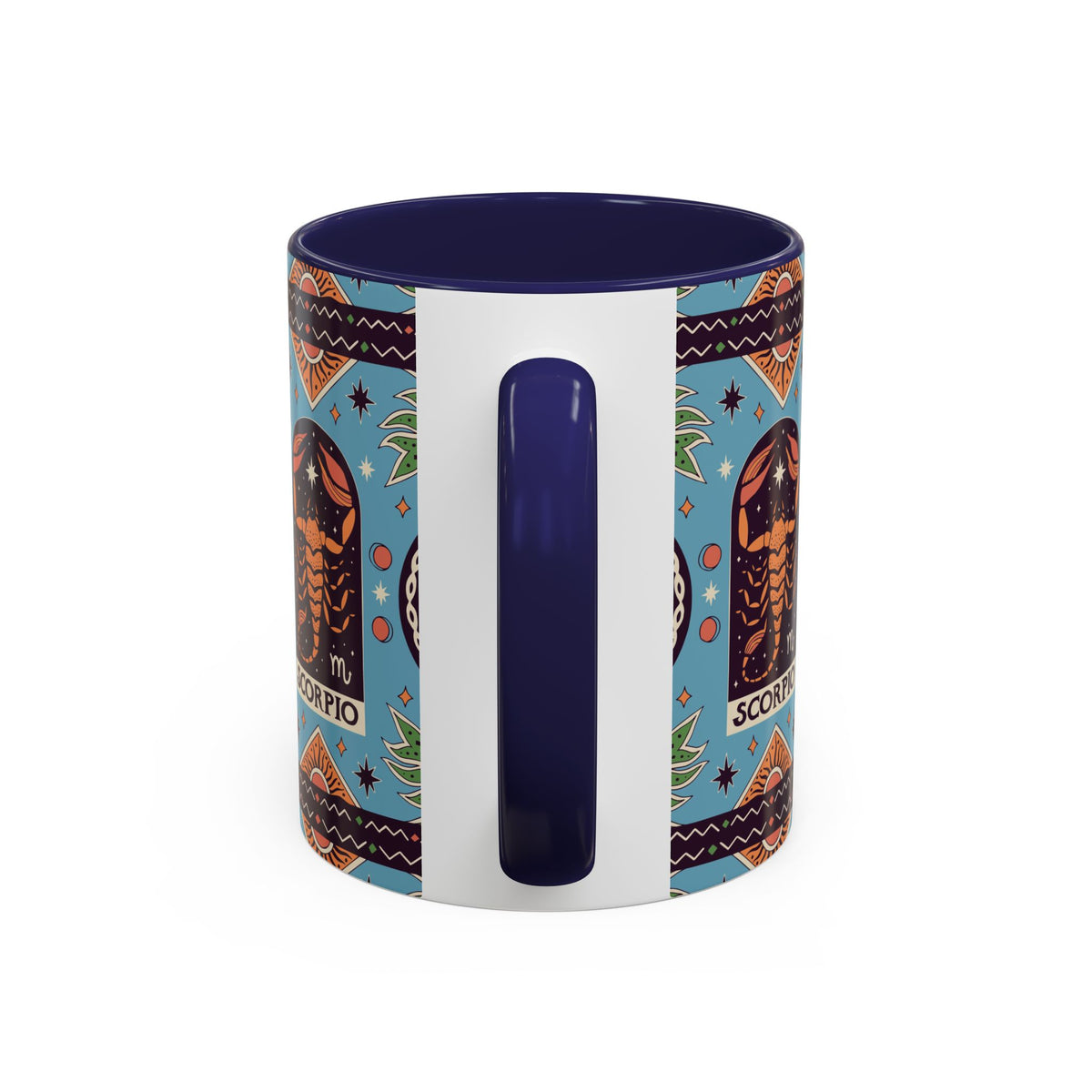 Colorful Scorpio Zodiac Ceramic Mug, Custom 11oz & 15oz Coffee Cup Design - Ira World Art LLC