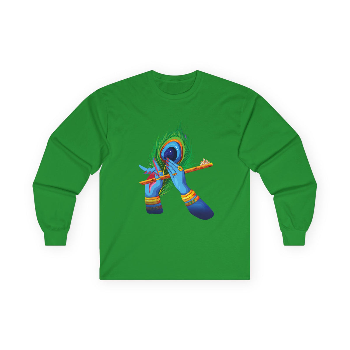 Vibrant Artistic Long Sleeve Tee, Spiritual Gift, Unisex Cotton Shirt, Festival Apparel, Faith-Based Fashion, Colorful Tee - Ira World Art LLC