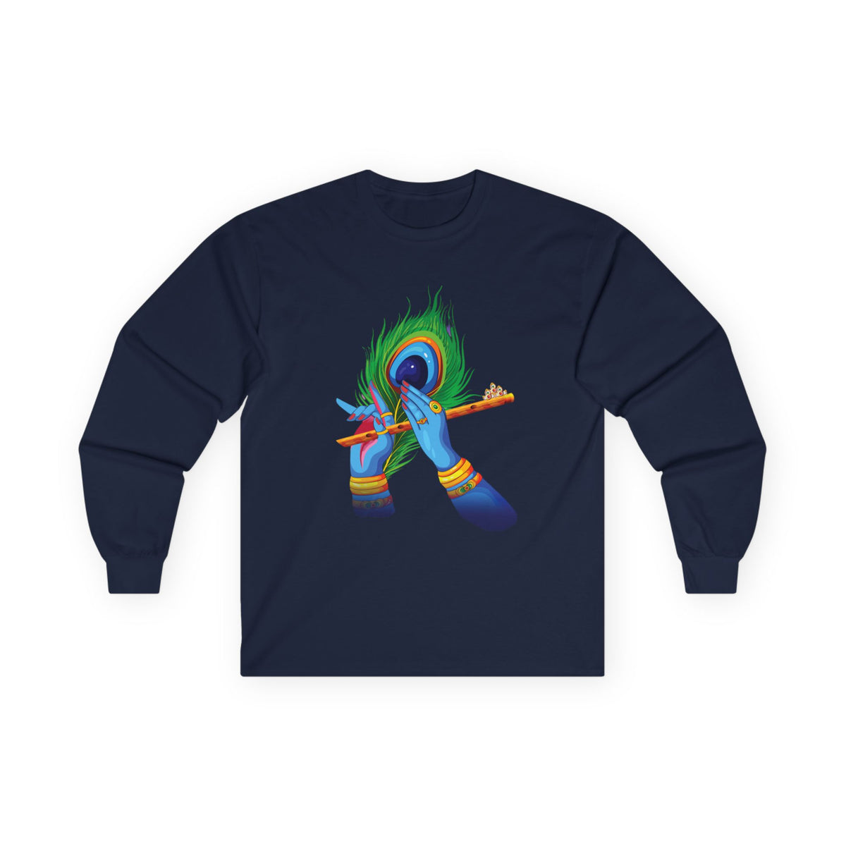 Vibrant Artistic Long Sleeve Tee, Spiritual Gift, Unisex Cotton Shirt, Festival Apparel, Faith-Based Fashion, Colorful Tee - Ira World Art LLC