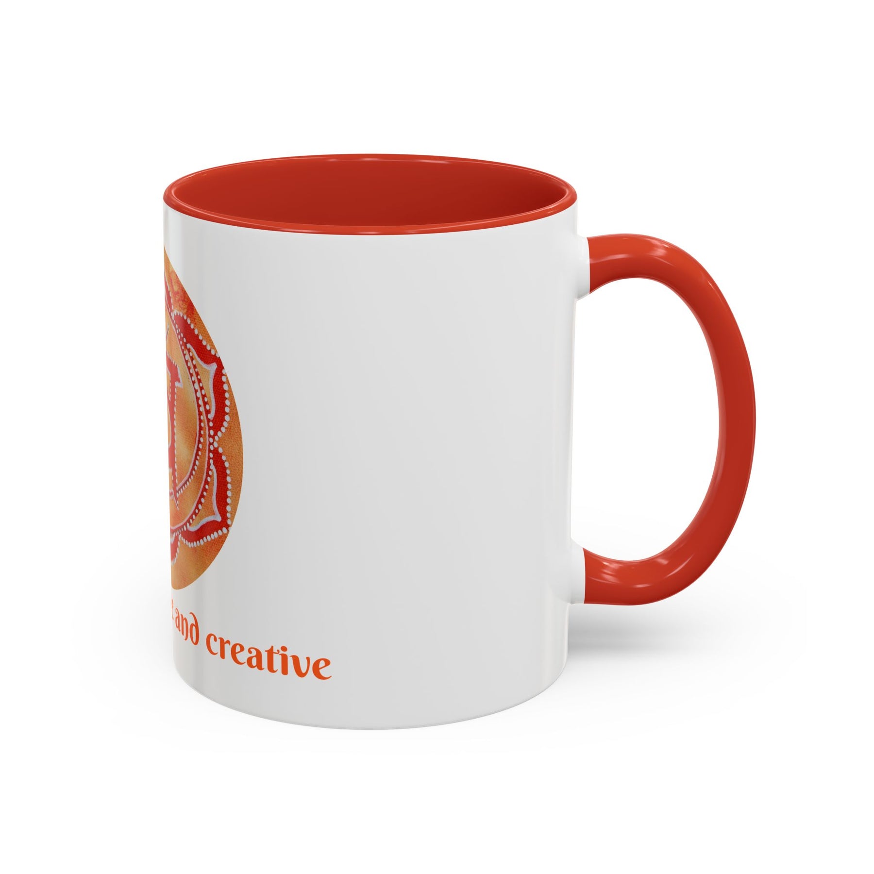 Sacral Chakra Mug for Meditation – 11oz Yoga Tea Mug with Bold Design - Ira World Art LLC