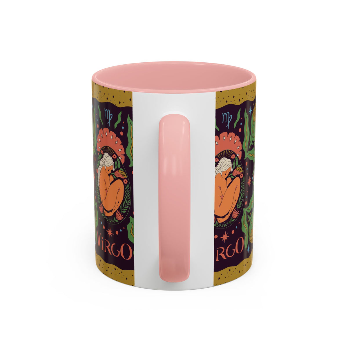 Virgo Zodiac Custom Coffee Mug, Colorful Ceramic 11oz and 15oz Design - Ira World Art LLC