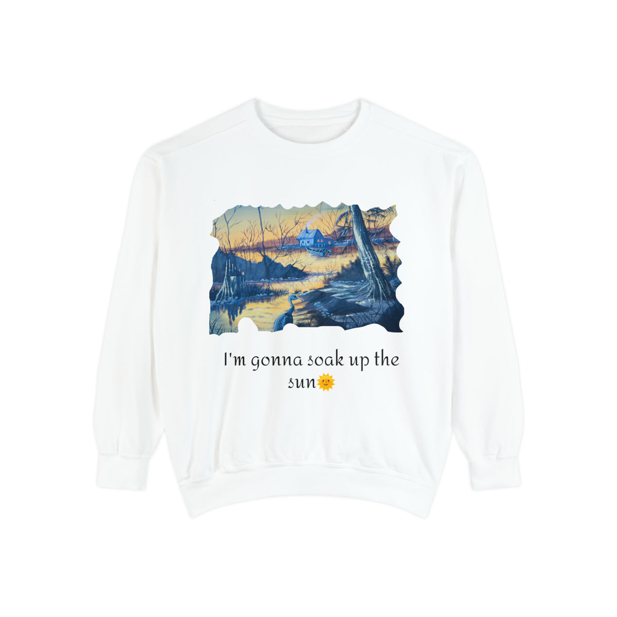 Unisex Garment-Dyed Sweatshirt - Ira World Art LLC