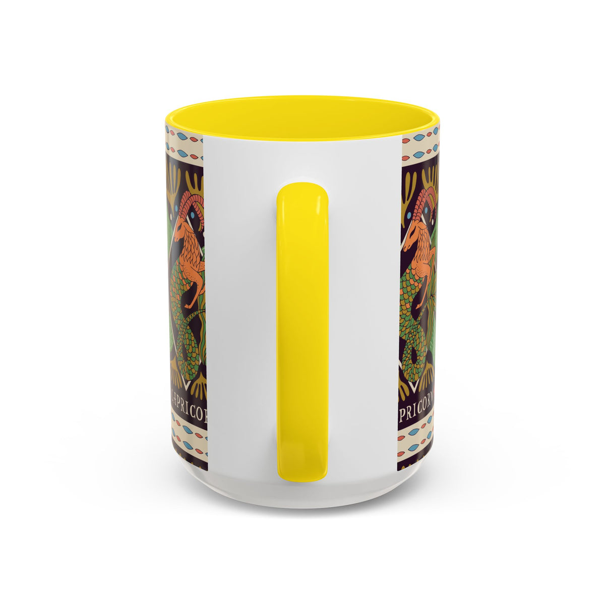 Colorful Capricorn Mug, Custom Ceramic Coffee Cup 11oz & 15oz Zodiac Design - Ira World Art LLC