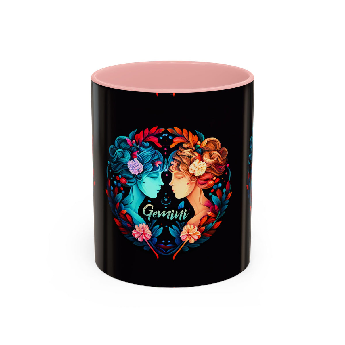 Gemini Zodiac Coffee Mug, Custom Ceramic 11oz & 15oz Colorful Design - Ira World Art LLC