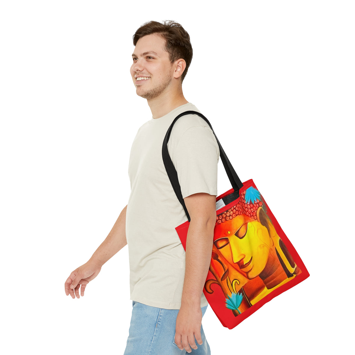 Zen Tranquility: Buddha-Inspired Tote Bag – Carry Serenity Everywhere! - Ira World Art LLC