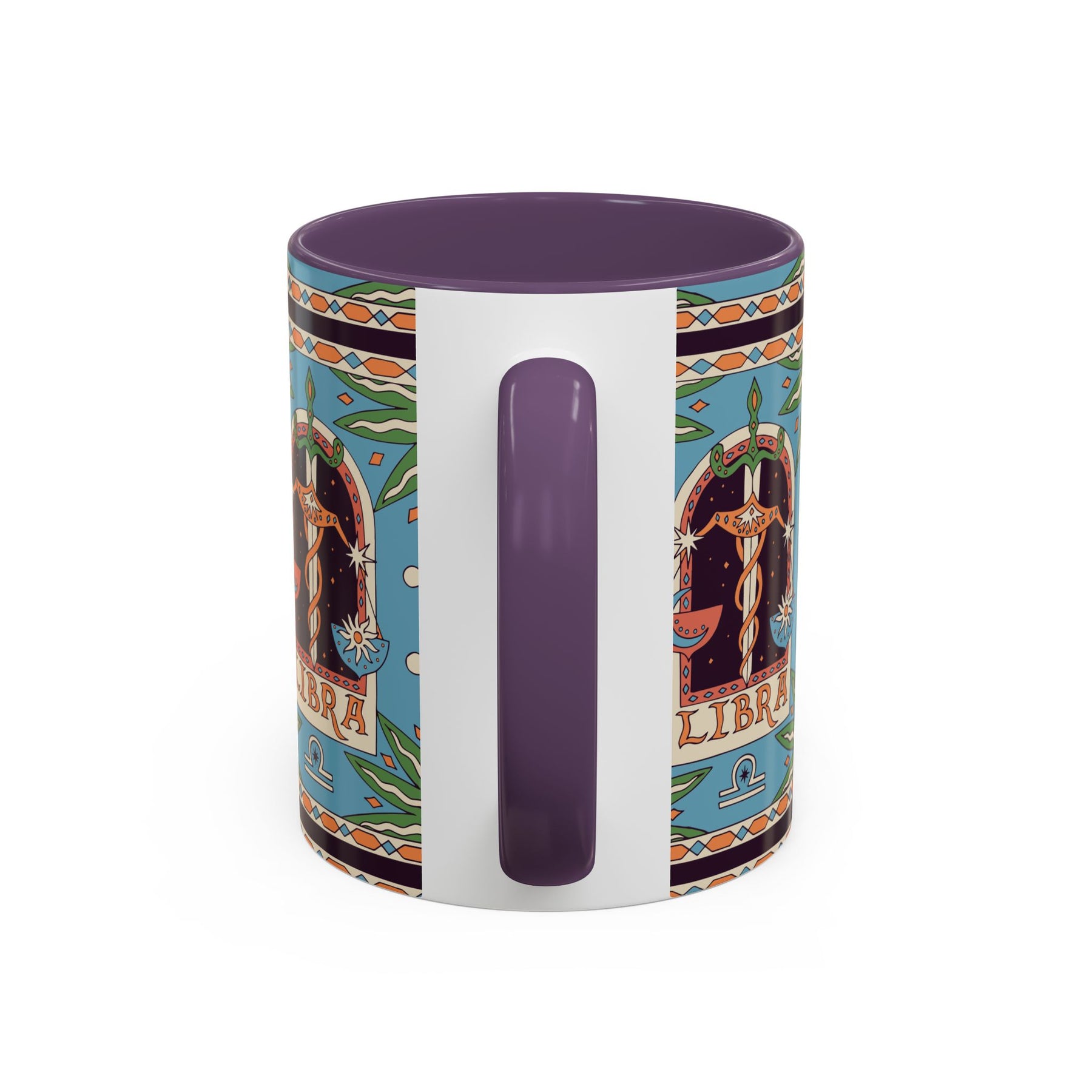 Custom Libra Coffee Mug, Colorful Ceramic 11oz & 15oz Zodiac Design - Ira World Art LLC