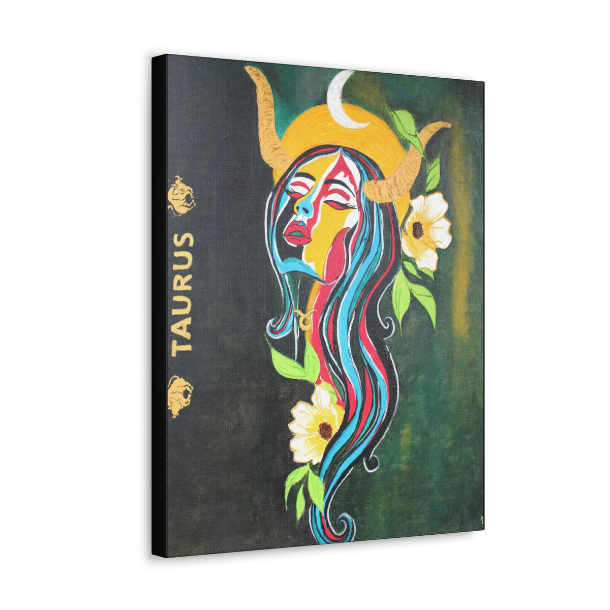 Celestial Taurus: Zodiac Constellation Gallery Wrap Painting | taurus gifts  |  Memory Gift - Ira World Art LLC