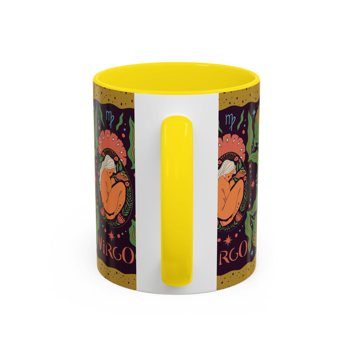 Virgo Zodiac Custom Coffee Mug, Colorful Ceramic 11oz and 15oz Design - Ira World Art LLC