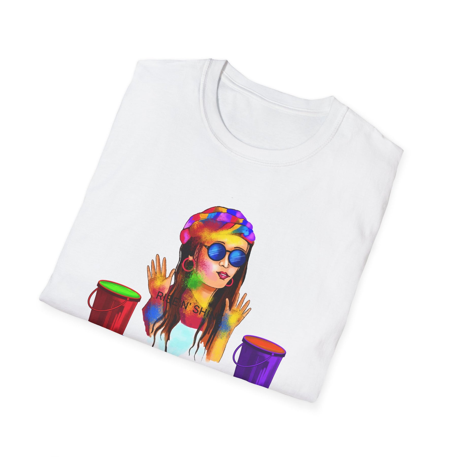 Holi Celebration T-Shirt — "Happy Holi" Colorful Powder Festival Tee - Ira World Art LLC
