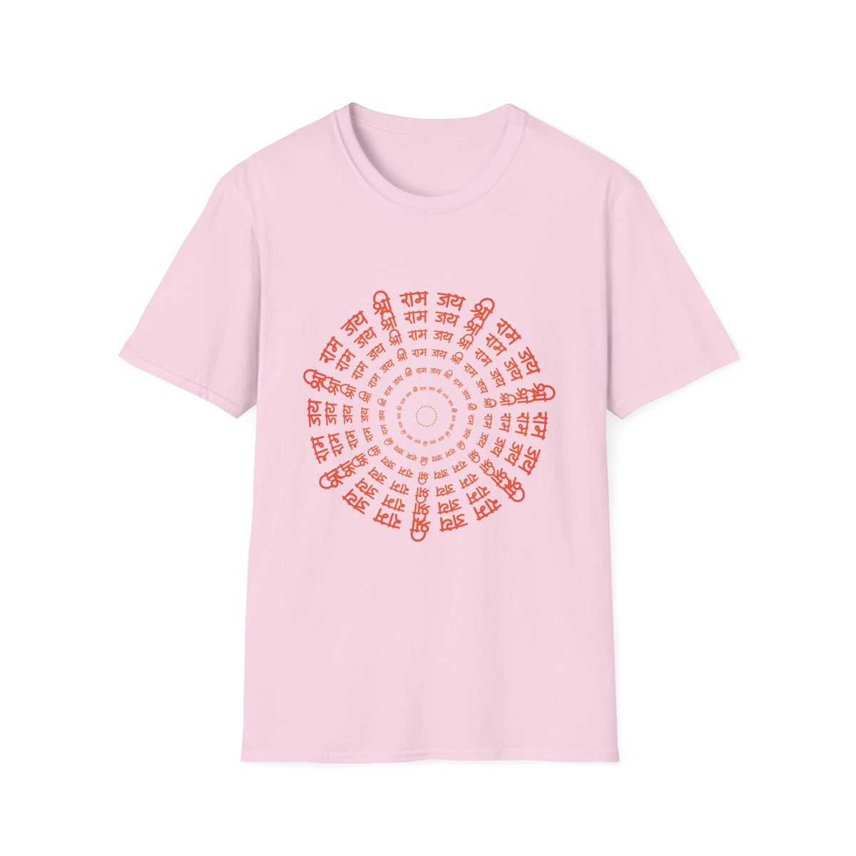 Ram Mantra Unisex Softstyle T-Shirt - Spiritual Mantra Text Tee, Yoga Meditation Shirt, Positive Vibes Graphic Tee, Sanskrit Om Symbol Tee, - Ira World Art LLC