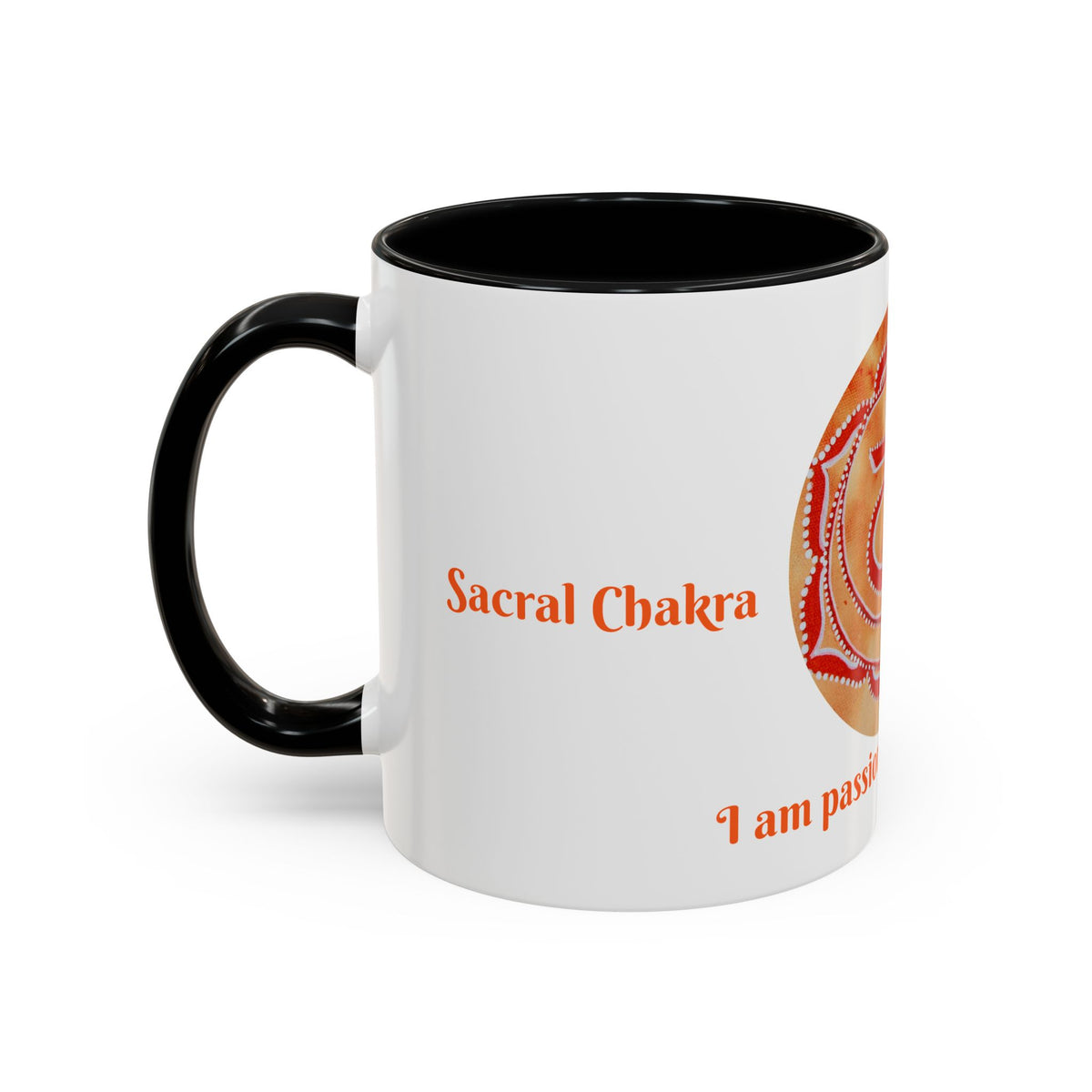 Sacral Chakra Mug for Meditation – 11oz Yoga Tea Mug with Bold Design - Ira World Art LLC