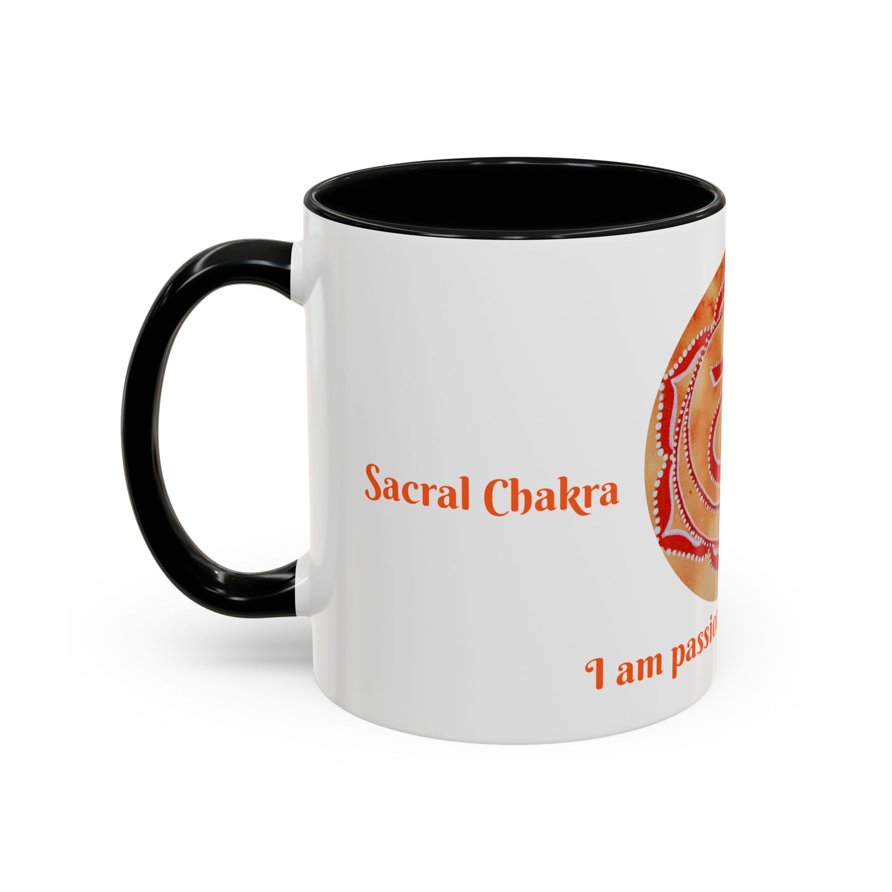 Sacral Chakra Mug for Meditation – 11oz Yoga Tea Mug with Bold Design - Ira World Art LLC