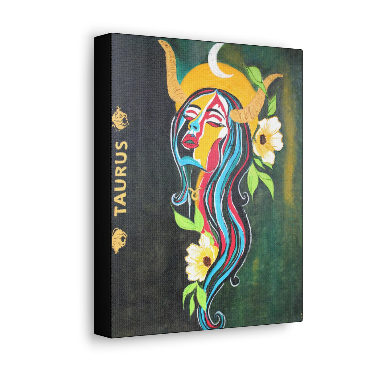 Celestial Taurus: Zodiac Constellation Gallery Wrap Painting | taurus gifts  |  Memory Gift - Ira World Art LLC