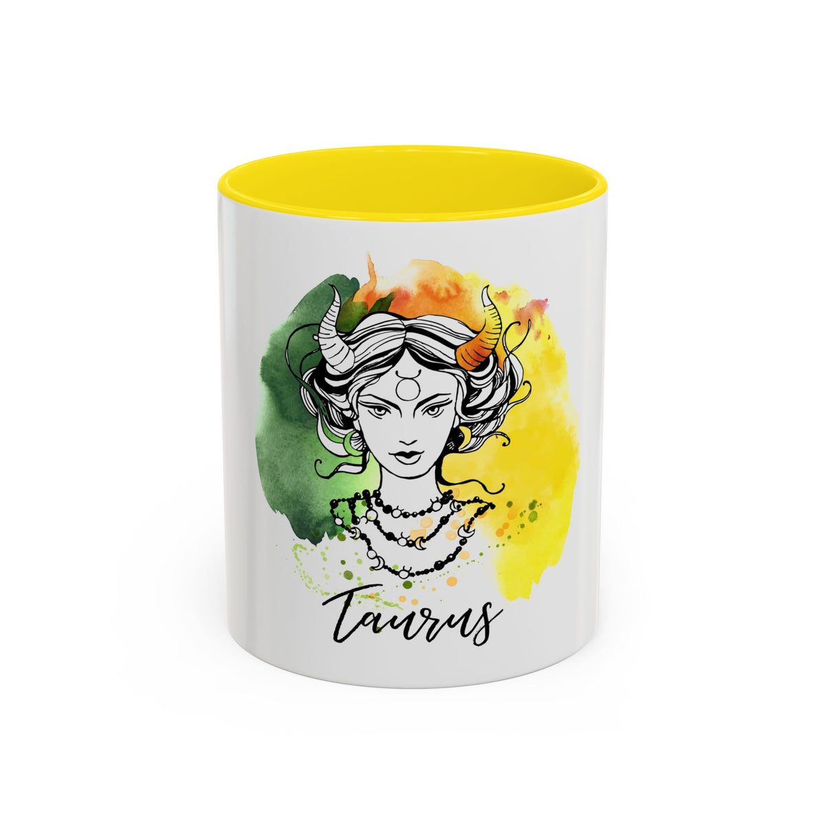 Taurus Zodiac Coffee Mug, Custom Printed 11oz & 15oz Unique Design - Ira World Art LLC