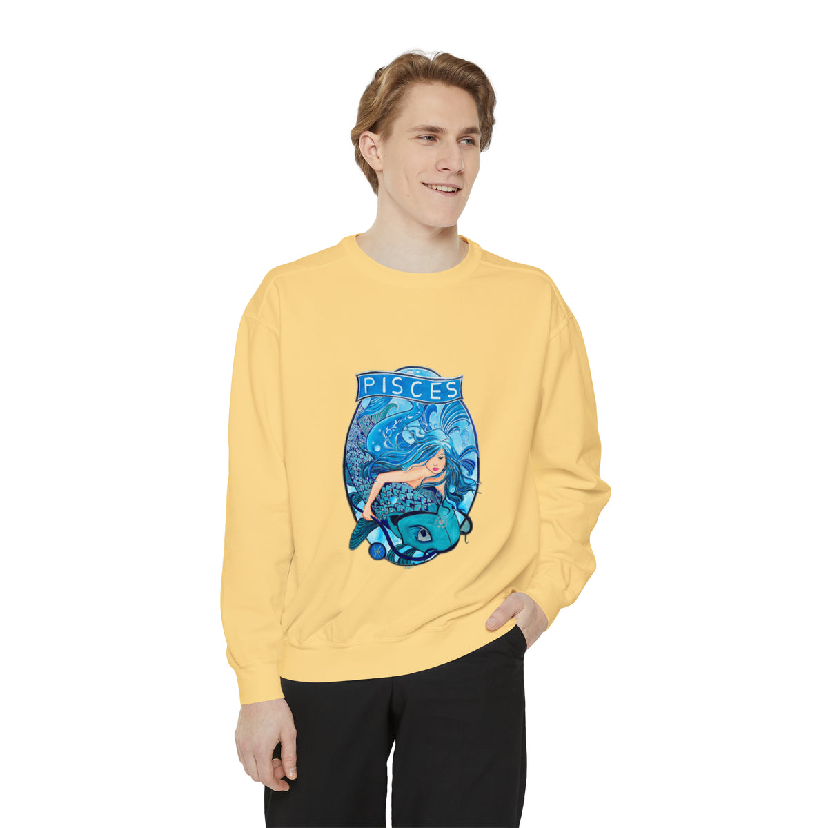 Unisex Garment-Dyed Sweatshirt - Ira World Art LLC