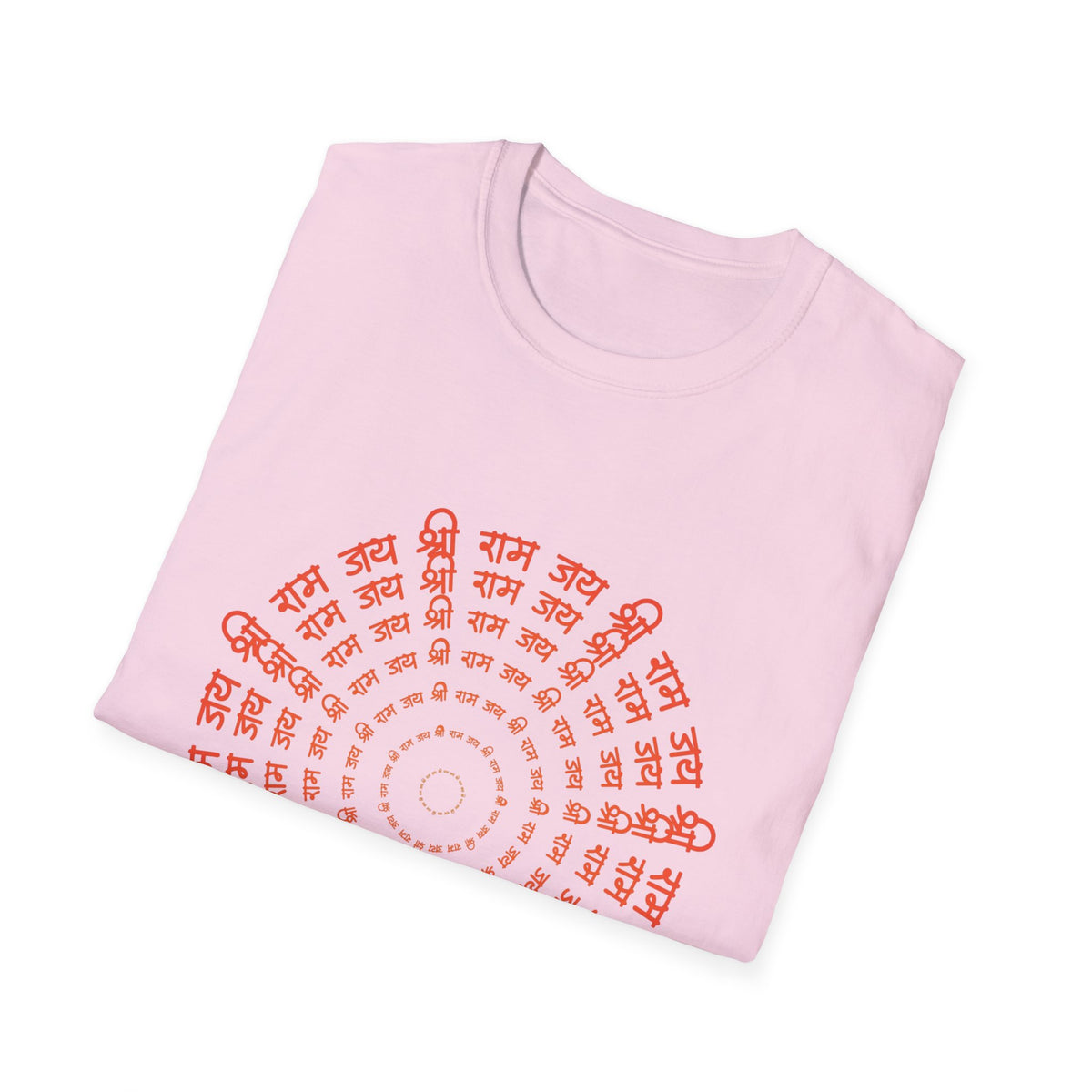 Ram Mantra Unisex Softstyle T-Shirt - Spiritual Mantra Text Tee, Yoga Meditation Shirt, Positive Vibes Graphic Tee, Sanskrit Om Symbol Tee, - Ira World Art LLC