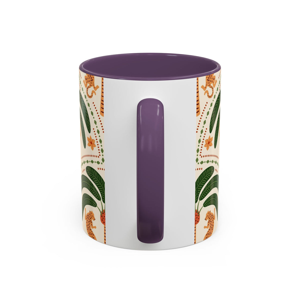 Tropical Ceramic Coffee Mug with Colorful Floral Design, 11oz & 15oz - Ira World Art LLC