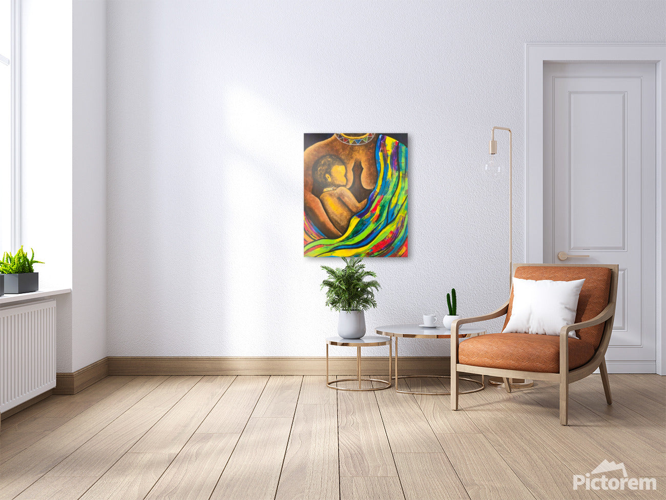 Wall art | Handmade Mother and Child painting | Original Canvas Painting | Mother's Day Gift | Nursing | handmade wall art | Home decor |20"24" - Ira World Art LLC