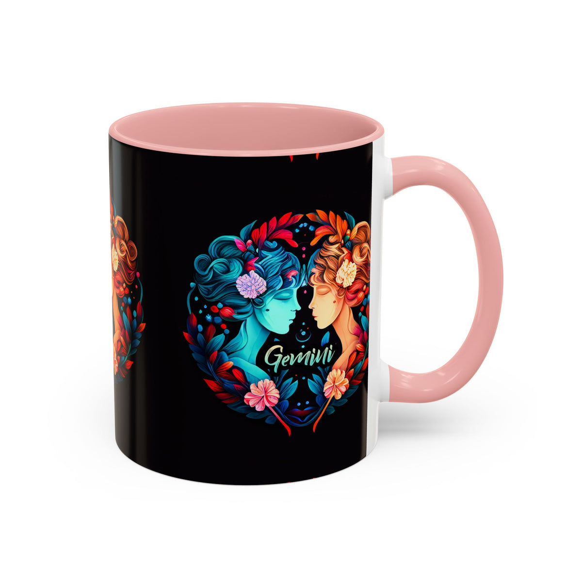 Gemini Zodiac Coffee Mug, Custom Ceramic 11oz & 15oz Colorful Design - Ira World Art LLC