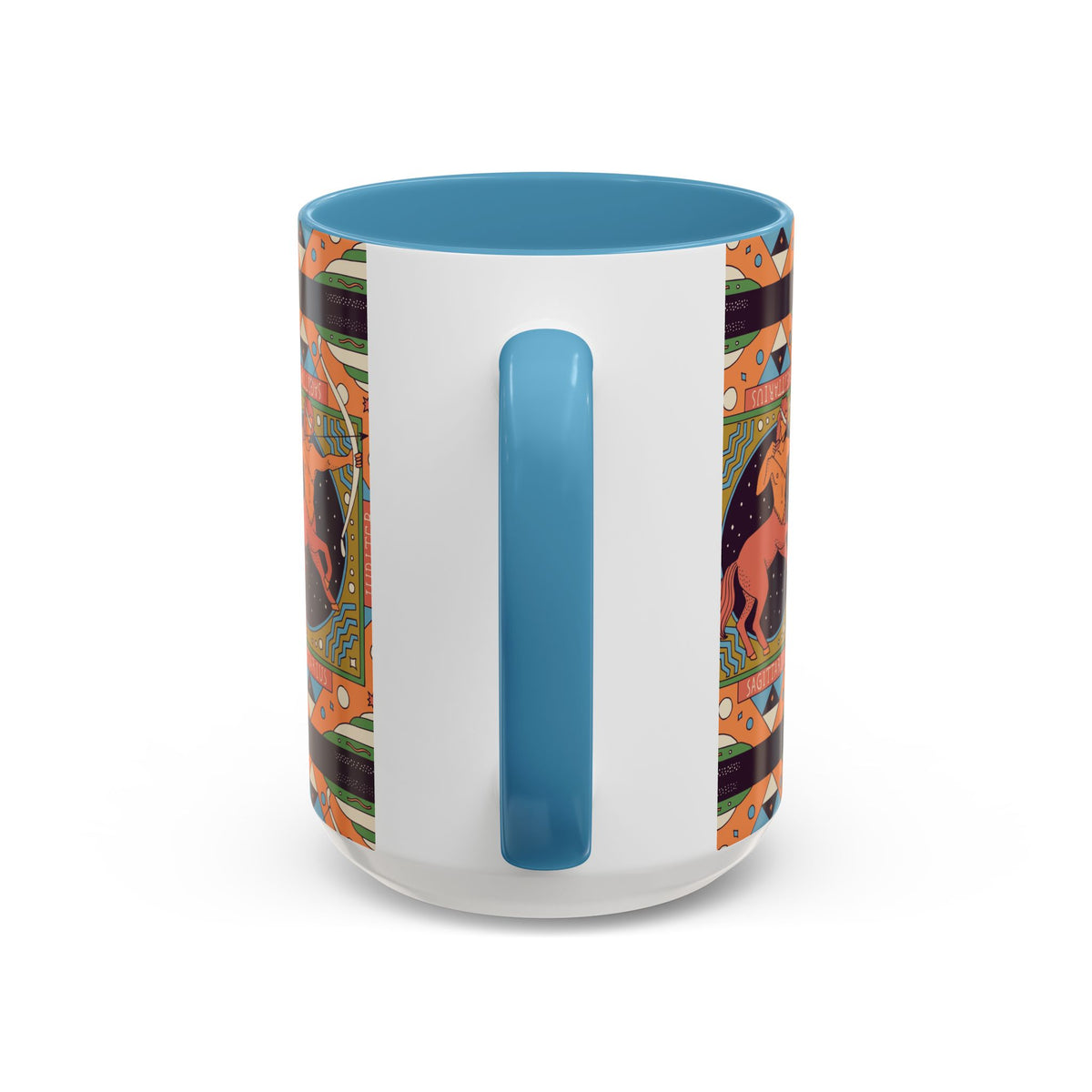 Sagittarius Custom Coffee Mug, Vibrant 11oz & 15oz Unique Printed Design - Ira World Art LLC
