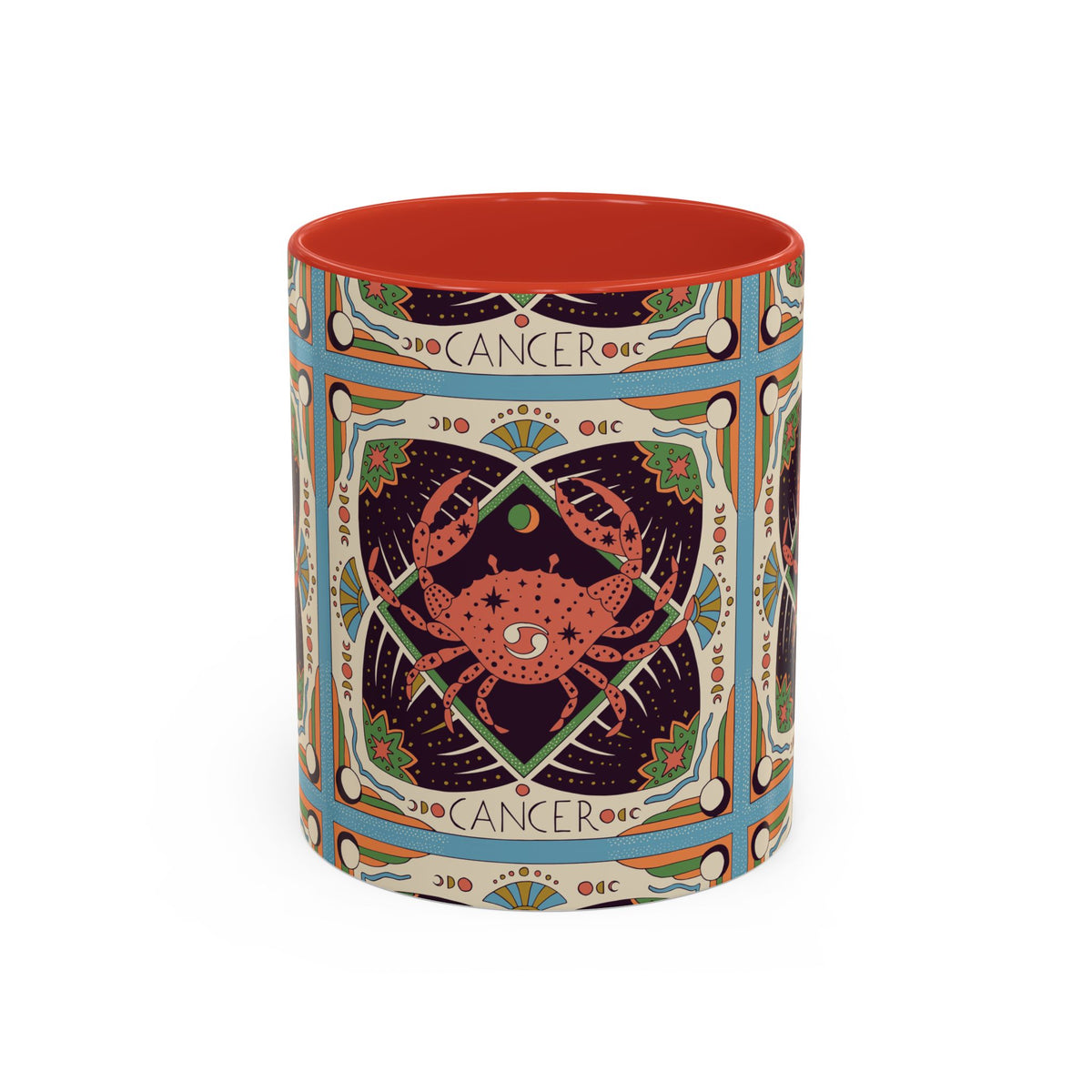 Colorful Capricorn Ceramic Mug, Custom 11oz & 15oz Zodiac Coffee Cup - Ira World Art LLC