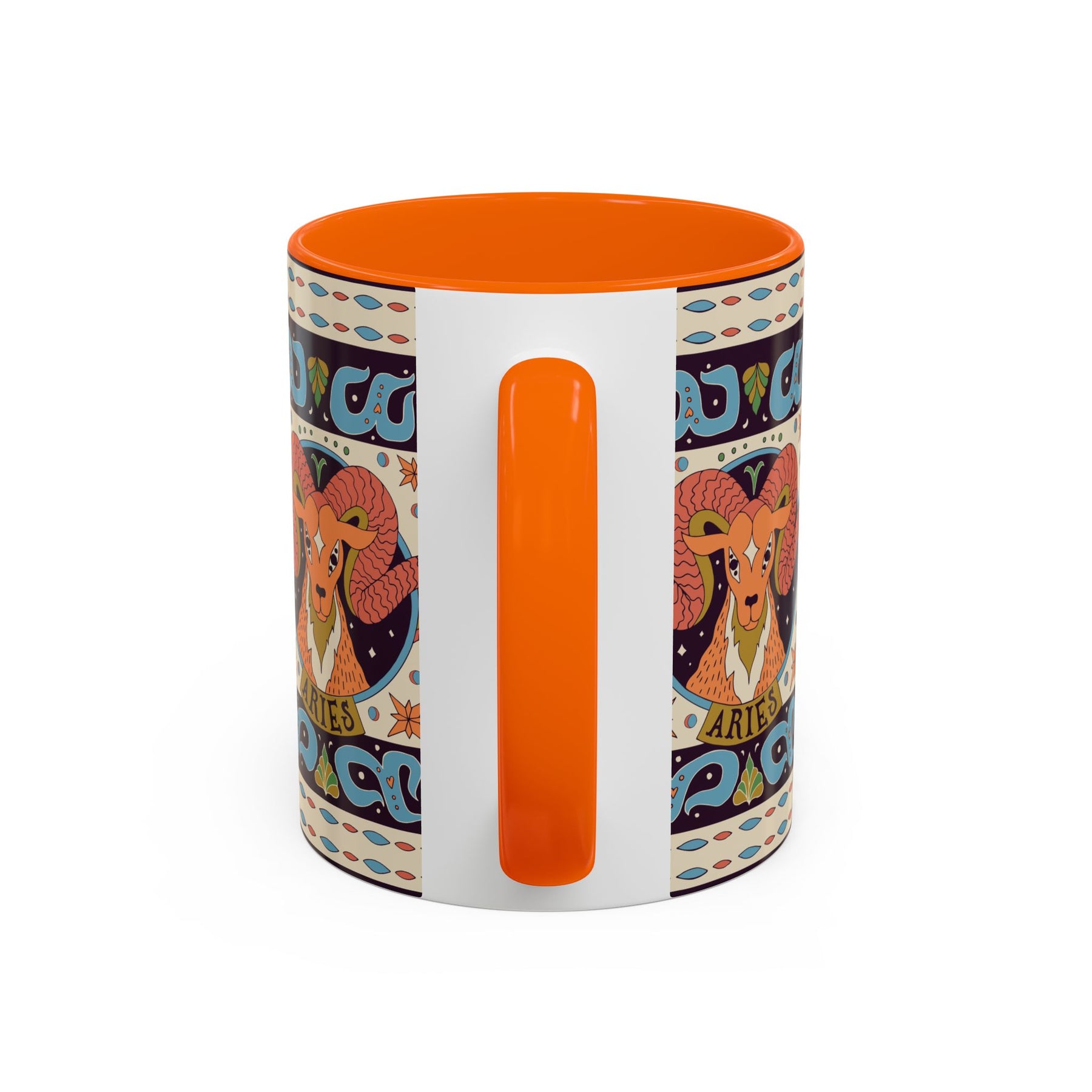 Colorful Capricorn Coffee Mug, Custom Ceramic 11oz & 15oz Zodiac Design - Ira World Art LLC